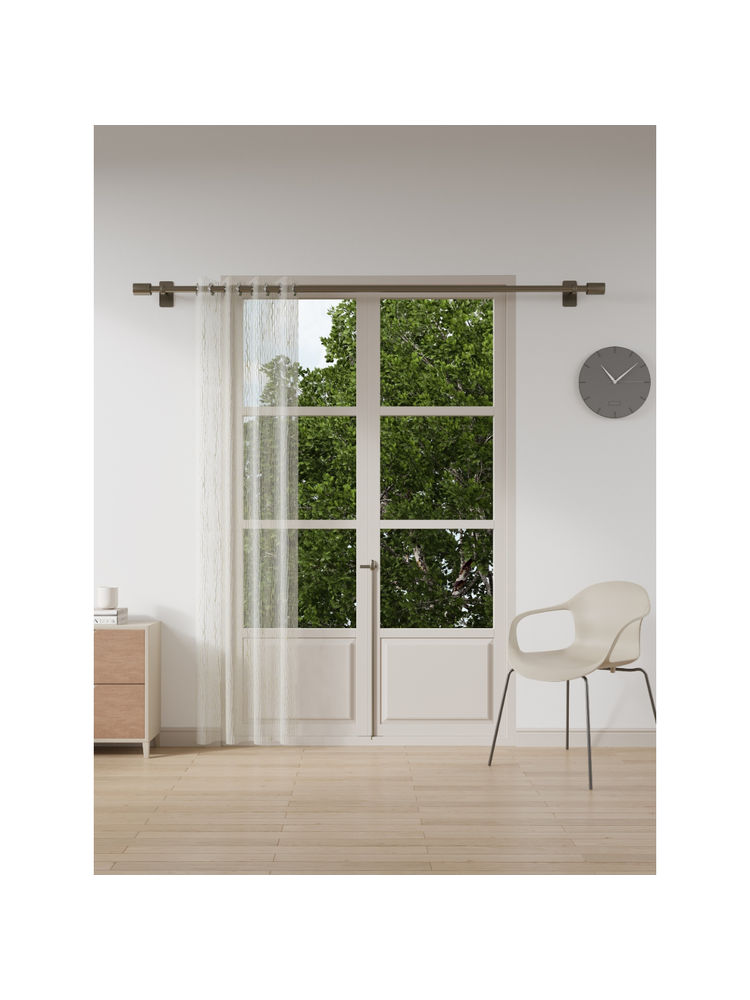DDecor Live Beautiful 1 Piece Of 9 Ft Long Door Ready Made White Polyester Curtain-picture-11