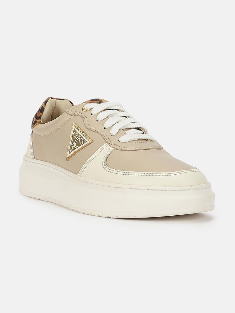 Guess Women Beige Sneakers-image-20