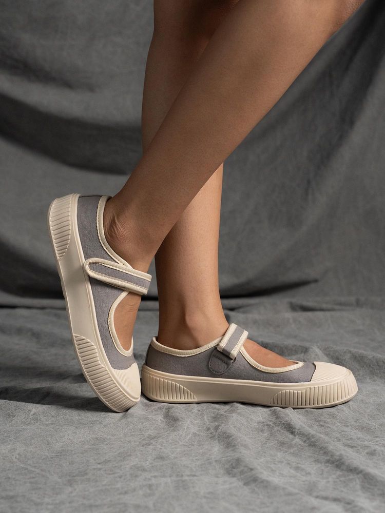 Theater Women Jiro Grey Mary Jane with Adjustable Strap-picture-22
