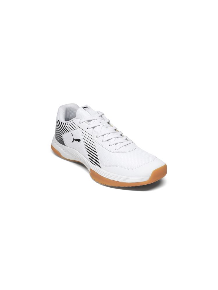 Puma Unisex White Badminton Smash Sprint Badminton Sports Shoes-picture-13