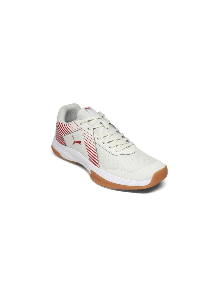 Puma Unisex Off White Badminton Smash Sprint Badminton Sports Shoes-picture-20