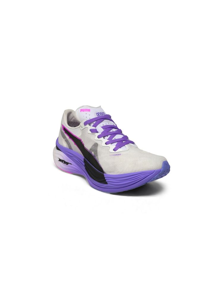Puma White Deviate NITRO Elite 3 DIGITOKYO Women Running Shoes (UK 3.5)-image-3