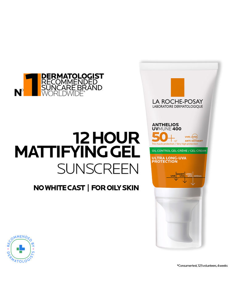 La Roche-Posay Anthelios UVMUNE400 Oil Control Gel Sunscreen SPF50+ For Oily, Acne-Prone Skin