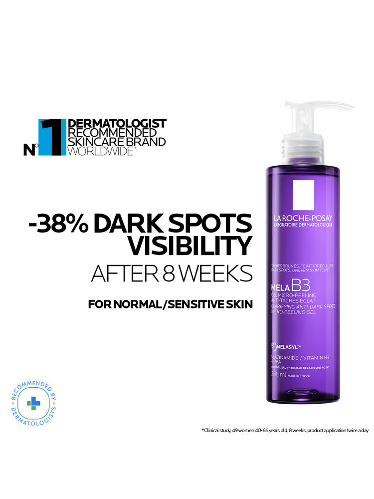 La Roche-Posay Mela B3 Anti-Dark Spot Face Wash, Cleanser with Melasyl & Niacinamide for pigmented skin-image-9