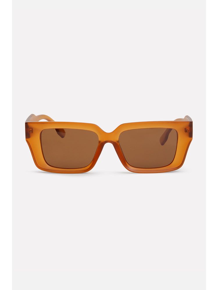 Snitch Rectangle Full Rim Brown Lens Sunglasses-image-21
