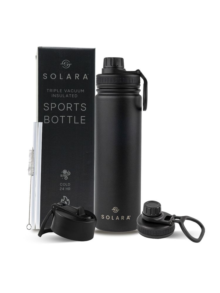 Solara Insulated Water Bottle Black Knight 650ml-picture-26