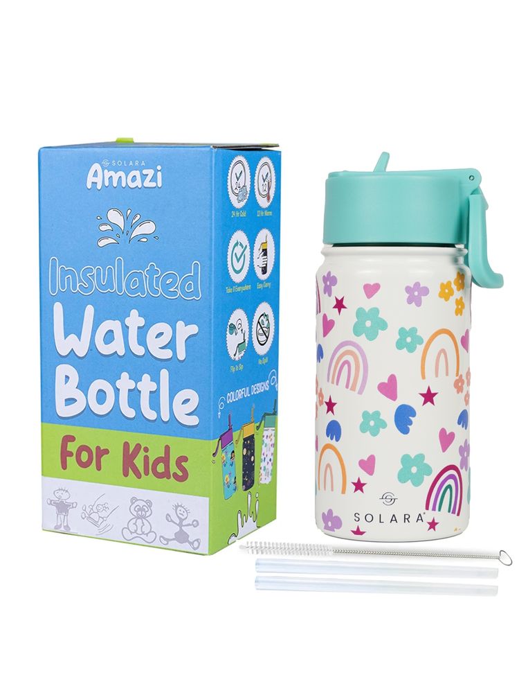 Solara Insulated Water Bottle Rainbow 450ml-image-2