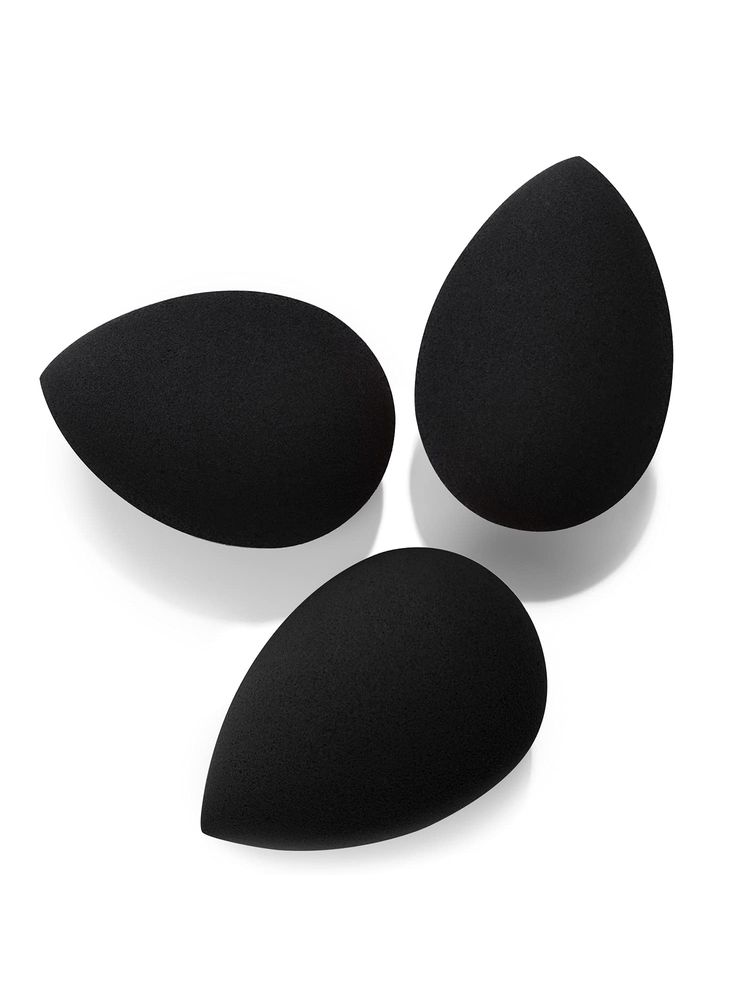 Beautiliss Black Soft Microfiber Beauty Blend Makeup Perfecting Sponge Applicator Puffs