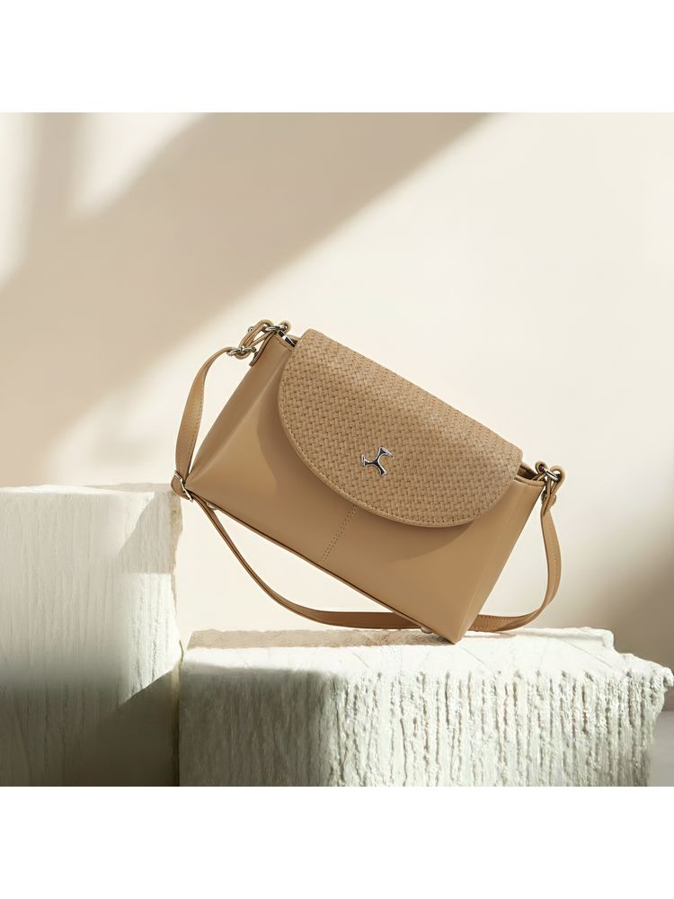 Mochi Brown Solid/Plain Sling and Cross Bags-picture-37