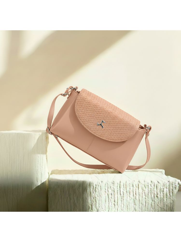 Mochi Peach Solid/Plain Sling and Cross Bags-image-47
