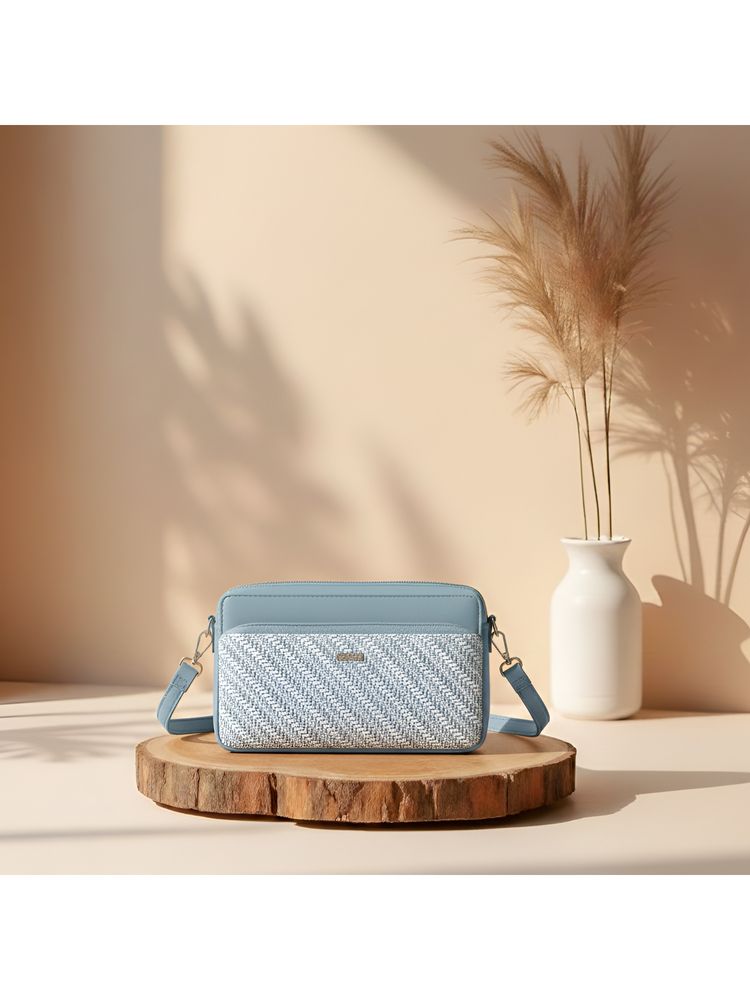 Mochi Blue Embroidered Sling and Cross Bags-picture-42