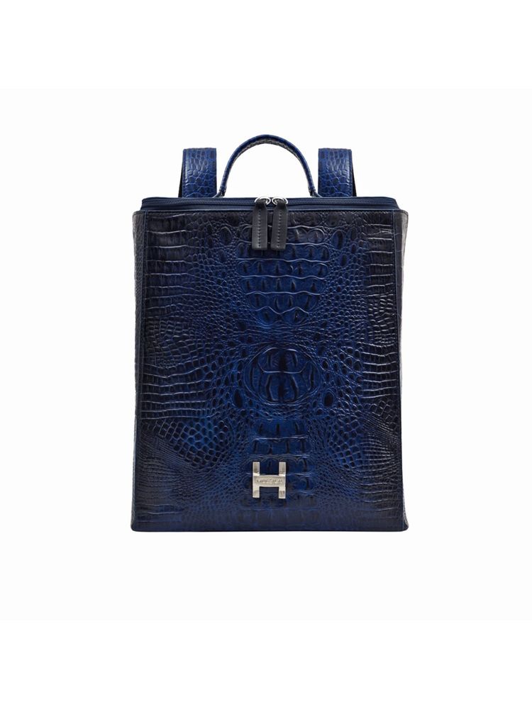 Hidesign Sabrina 03 Genuine Leather Women's Blue Backpack