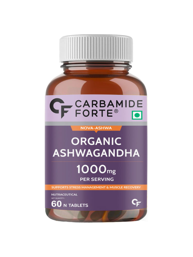 Carbamide Forte Organic Ashwagandha 1000mg Tablets