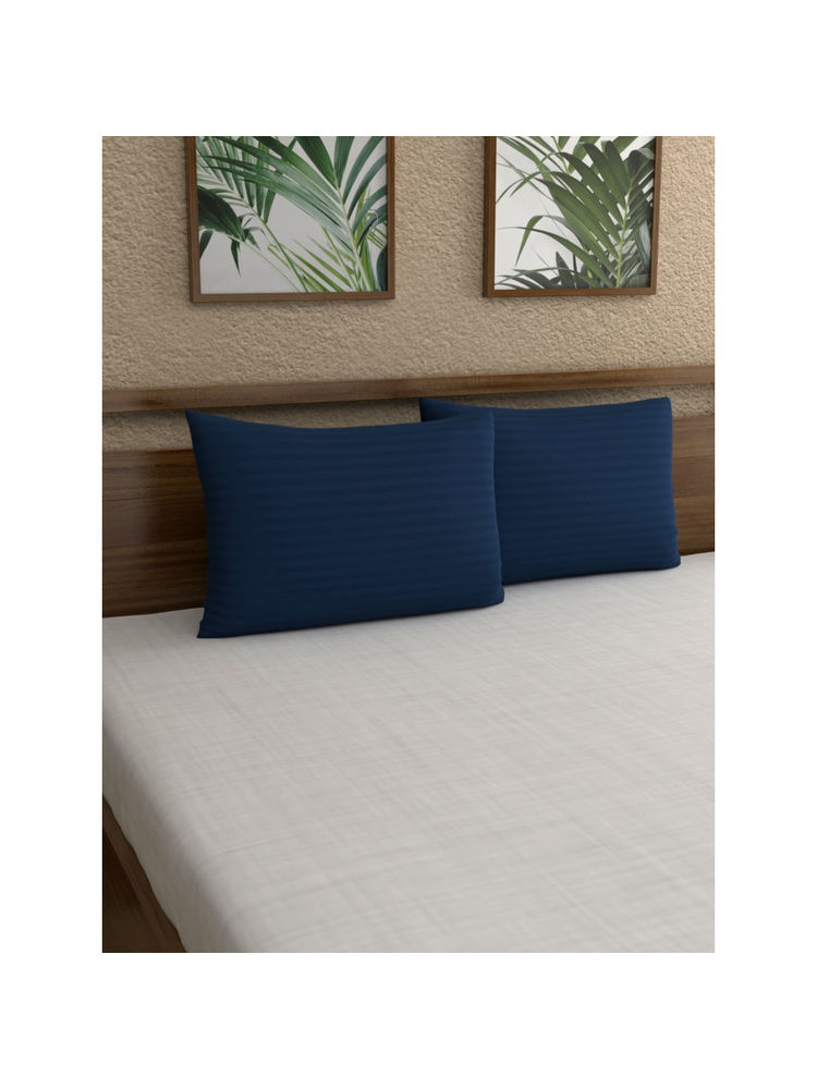 HOSTA HOMES Blue Micro Cotton Pillow Covers (Pack of 2)-image-21