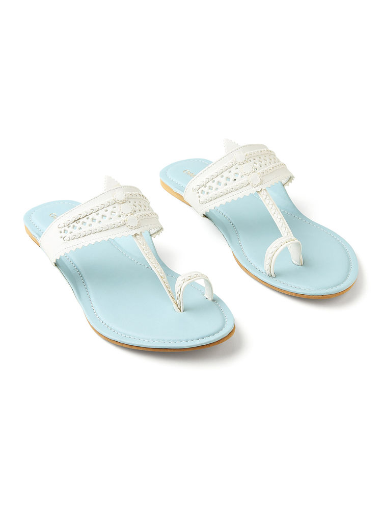 Chaal Chalan Nayab Blue Kolhapuris