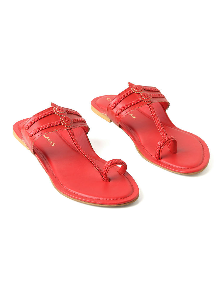 Chaal Chalan Jayla Red Kolhapuris