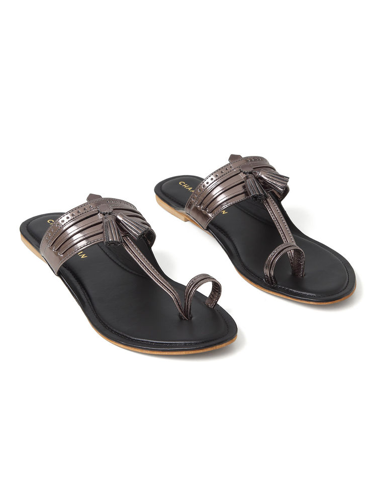 Chaal Chalan Aiza Black Kolhapuris-picture-19