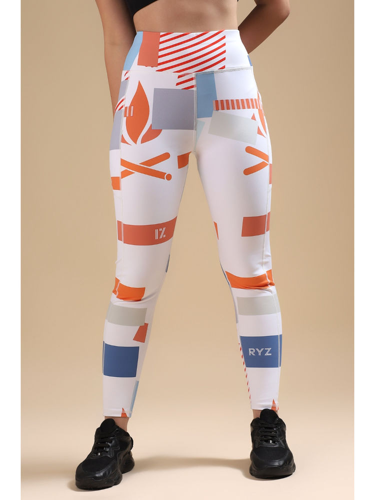 RYZ Printed Flex Tights With Pockets-image-5