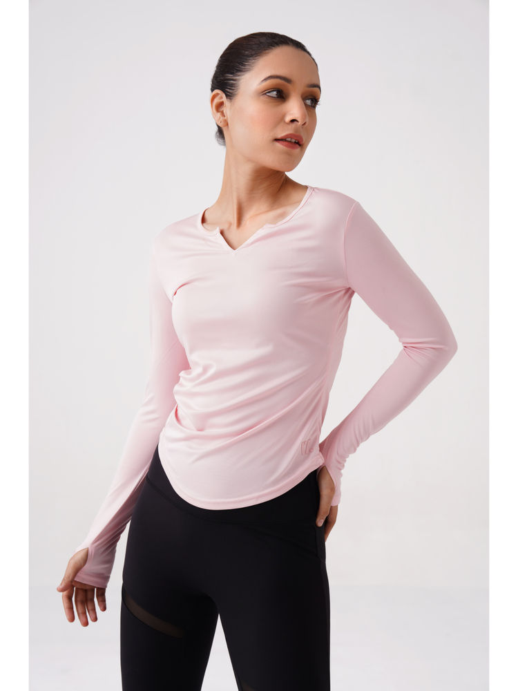 RYZ Full Sleeves Light Weight Sports Pink T-Shirt-picture-25