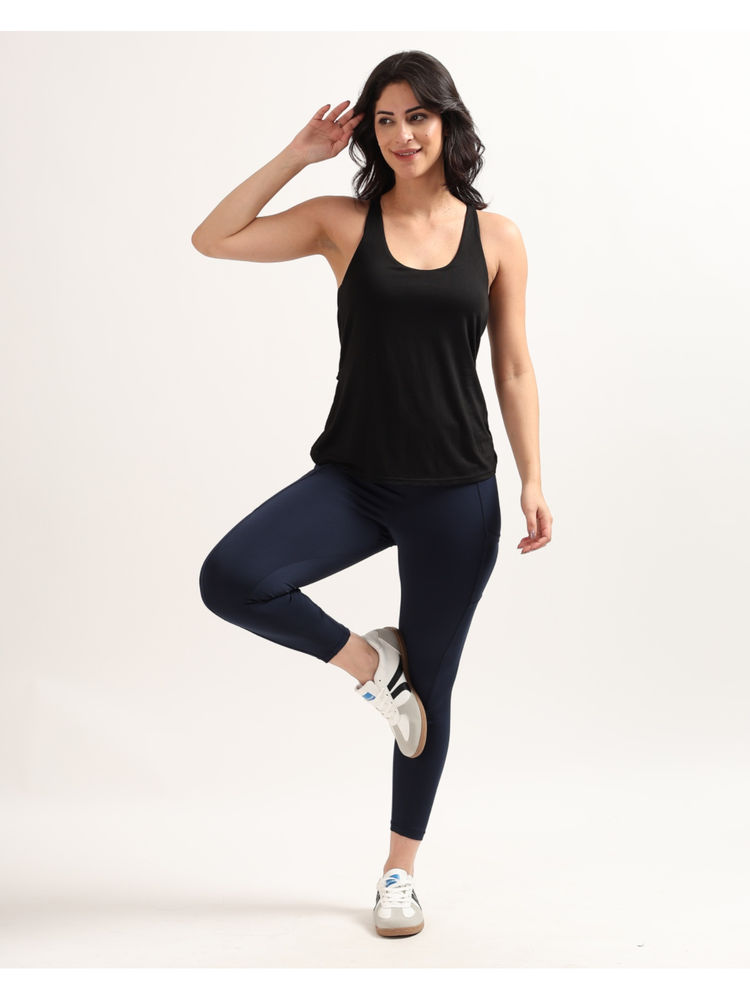 RYZ Swoosh Padded Cross Back Wrap Black Tank Top-picture-24