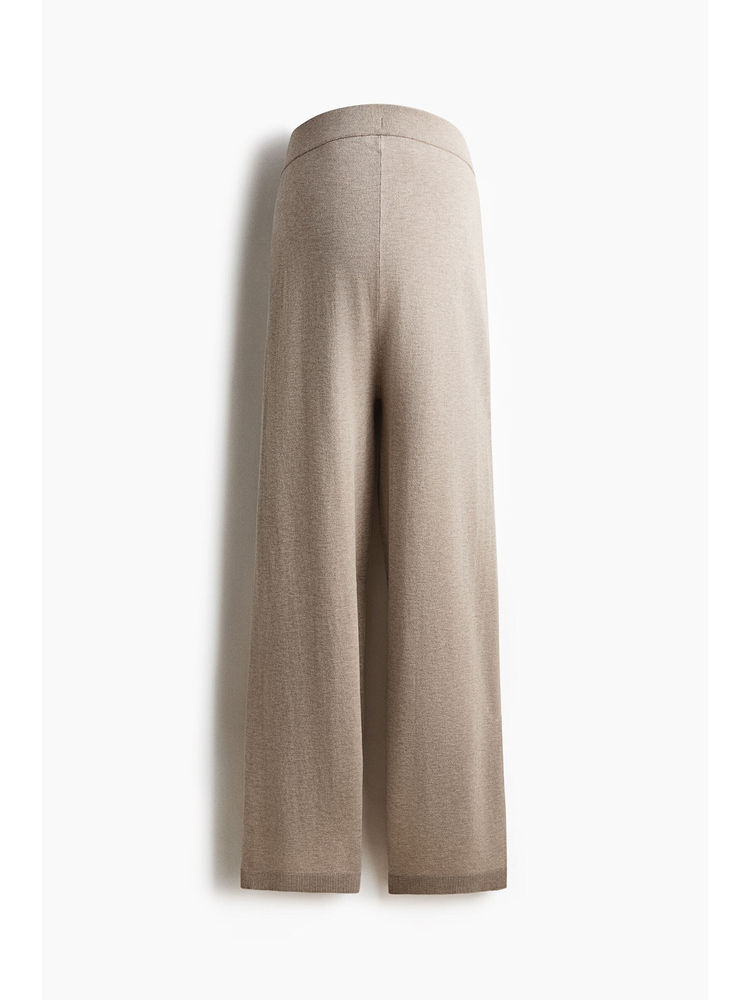 H&M Women Beige MAMA Knitted trousers-picture-19