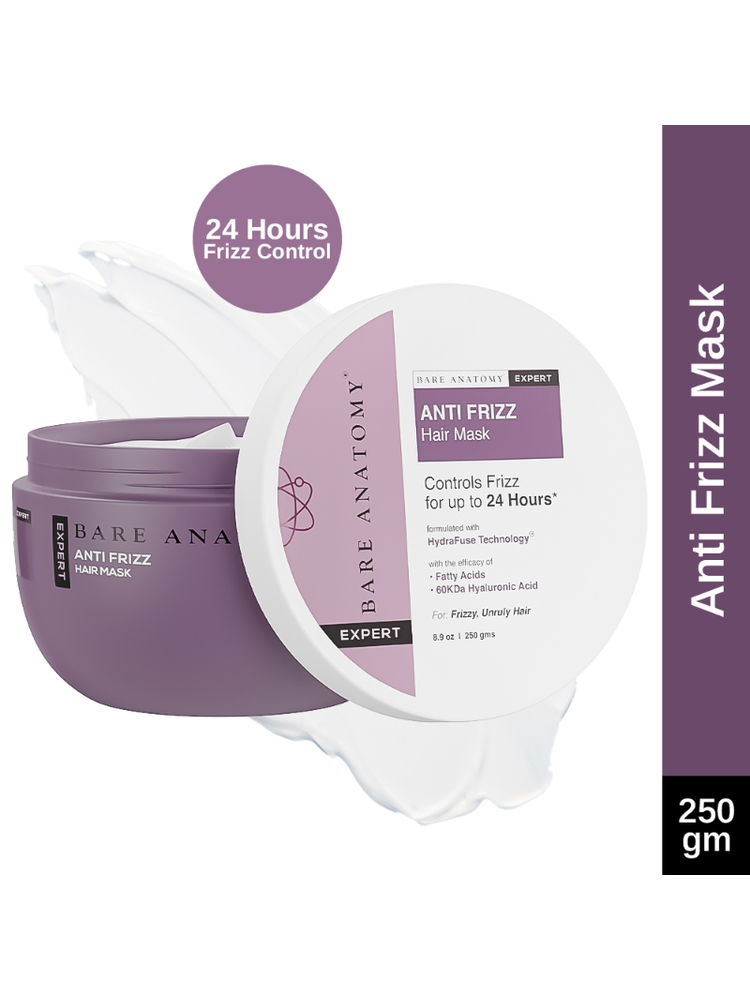 Bare Anatomy Anti Frizz Hair Mask Hair Mask For Dry & Frizzy Hair with Hyaluronic Acid-picture-7