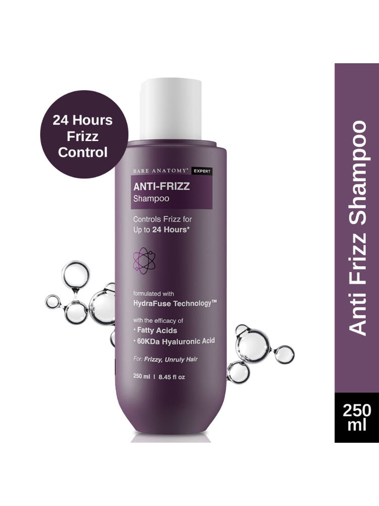 Bare Anatomy Anti Frizz Shampoo 24 Hours Frizz Control Hyaluronic Acid Paraben & Sulphate Free-image-24