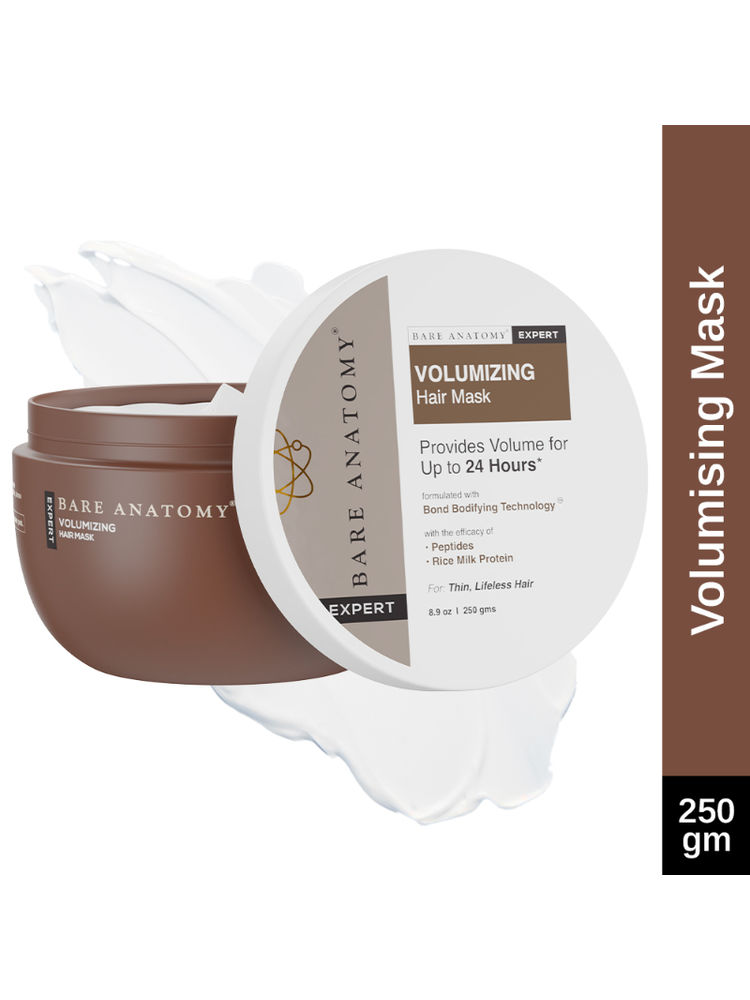 Bare Anatomy Volumizing Hair Mask with Peptides Hair Mask For Dry & Frizzy Hair Men & Women-picture-8