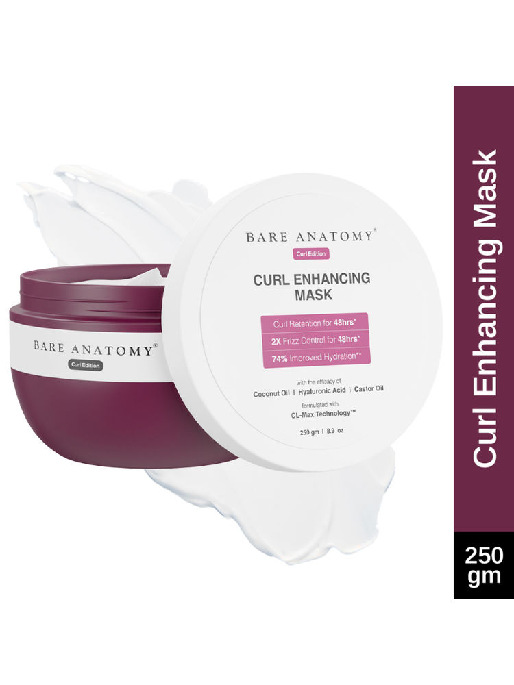 Bare Anatomy Curl Enhancing Hair Mask Coconut Oil & Castor Oil Hair Mask for Dry & Frizzy Hair-picture-27