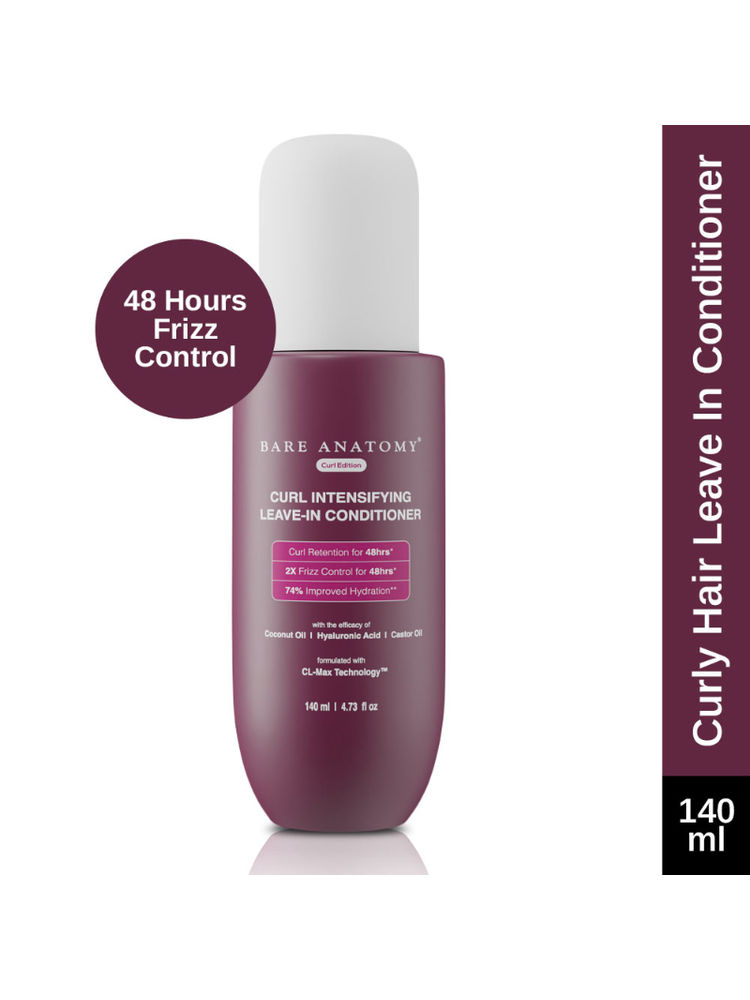 Bare Anatomy Curl Intensifying Leave-In Conditioner With Coconut Oil- Hyaluronic Acid & Castor Oil