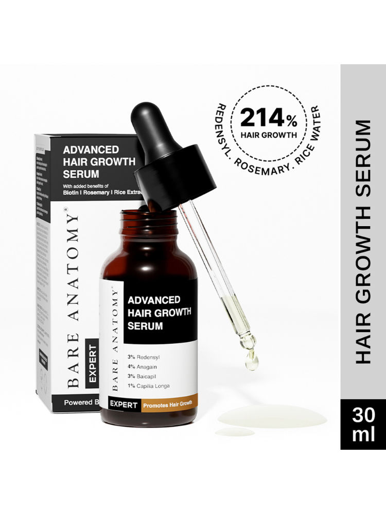 Bare Anatomy Advanced Hair Growth Serum for Scalp 3% Redensyl + 4% Anagain + 3% Baicapil