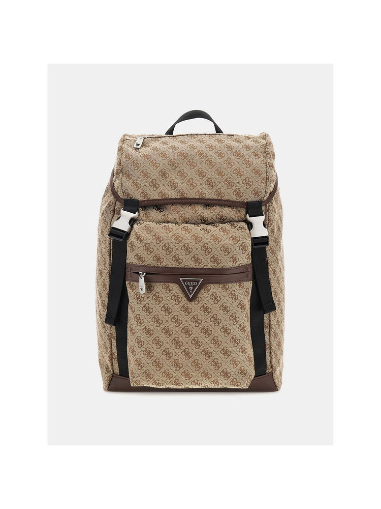 guess fashion Guess Men Beige Printed Polyester Backpack-picture-26