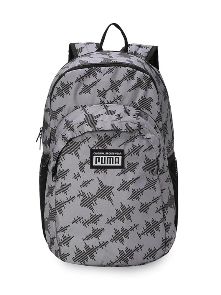 Puma Unisex Adult Academy 3 Compartment Concrete Gray Camo Apo Backpack-picture-14