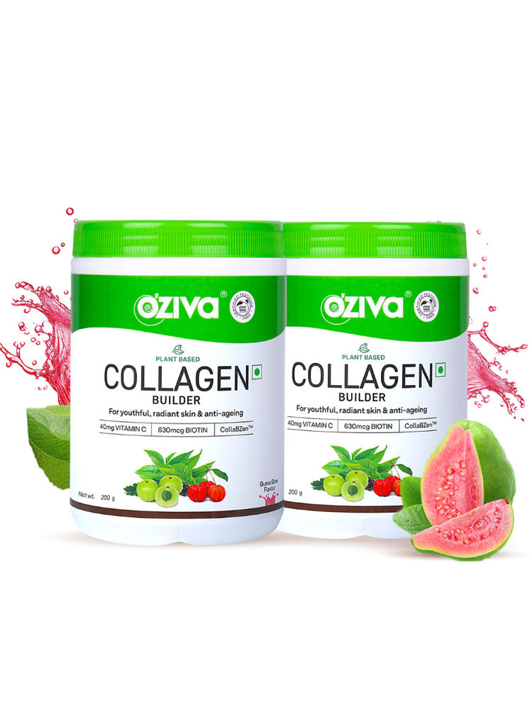 Oziva Plant Based Collagen Builder - Guava Glow - Skin Brightening