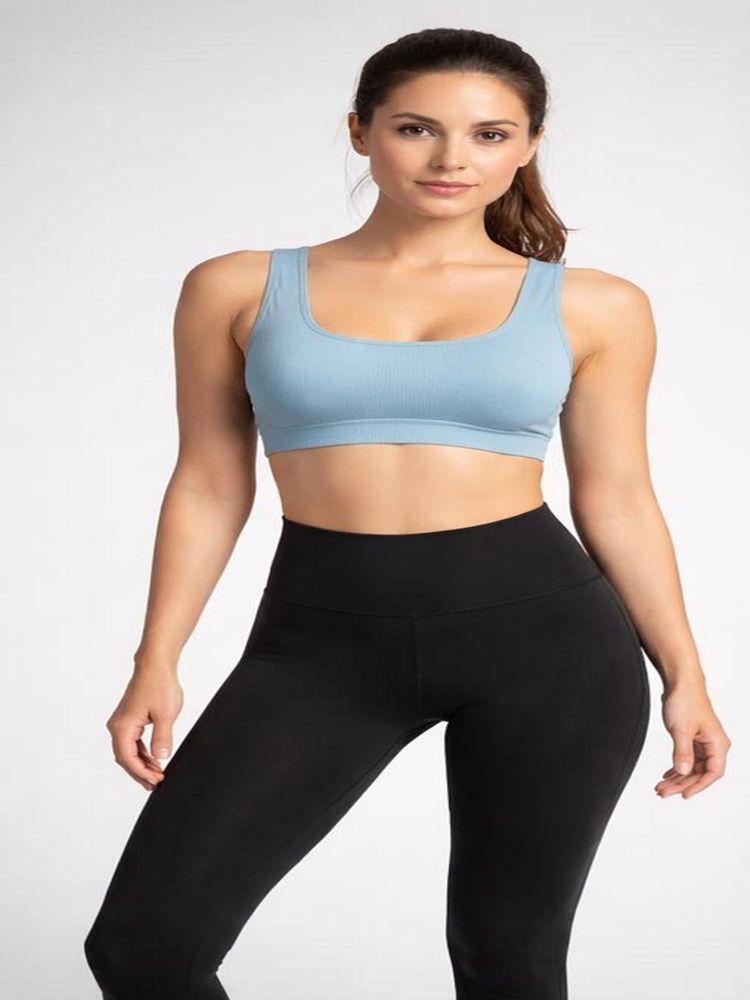 Mod & Shy Women Grey Solid Sports Bra-picture-26