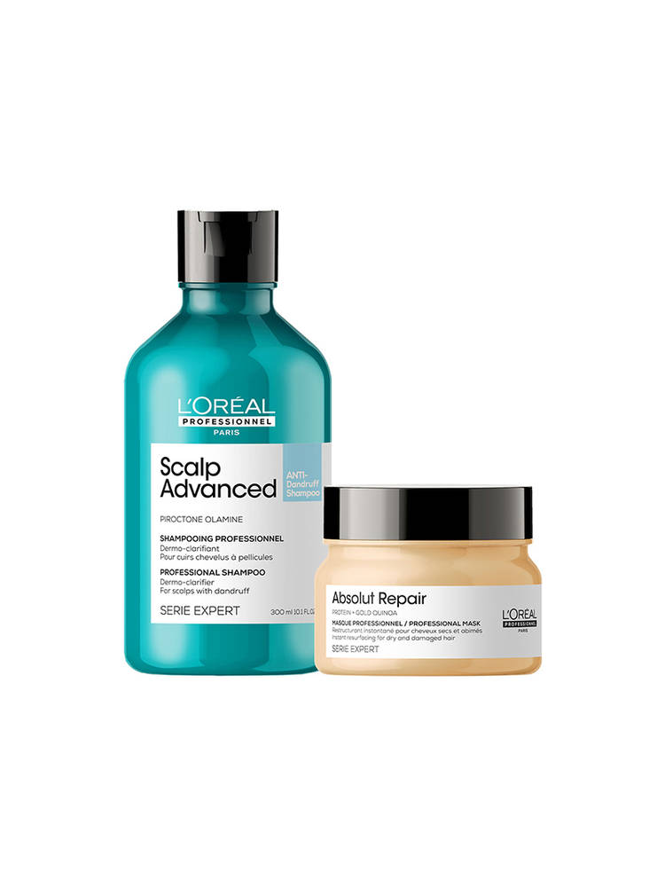 L'Oreal Professionnel Scalp Advanced Anti-Dandruff Dermo-Clarifier Shampoo+ Absolut Repair Hair Mask-picture-40