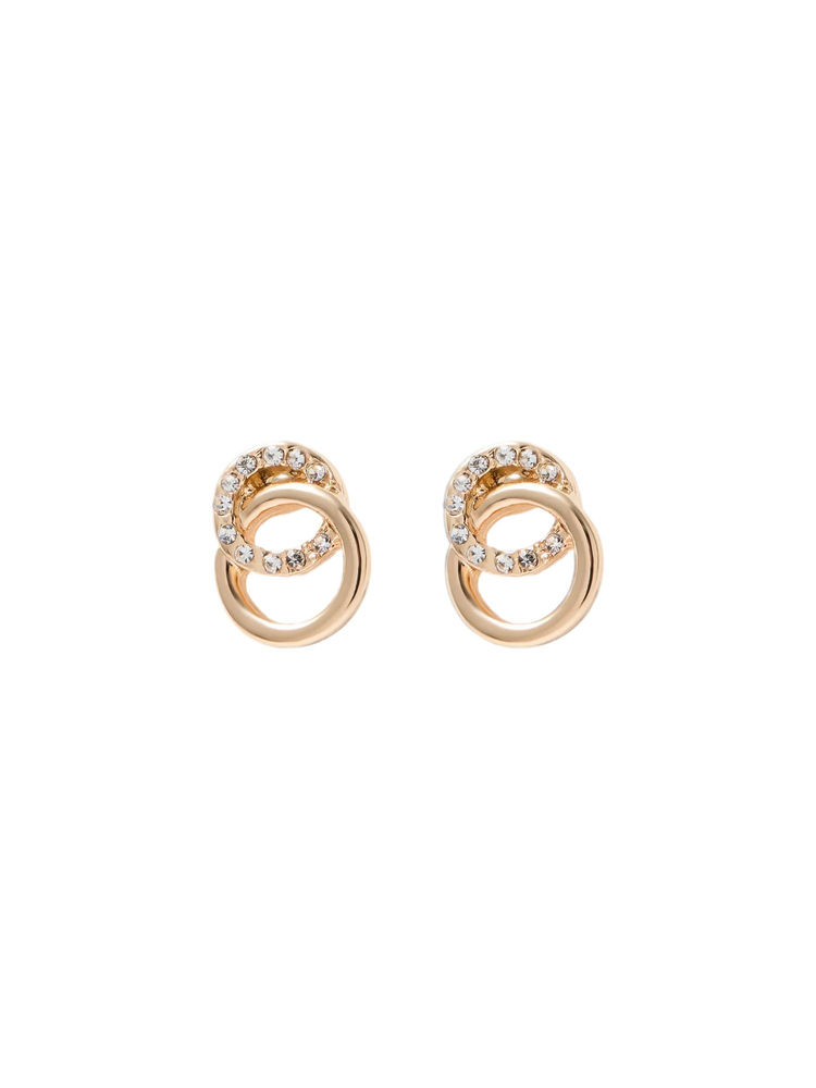 Forever New White Circle Link Earrings-picture-32