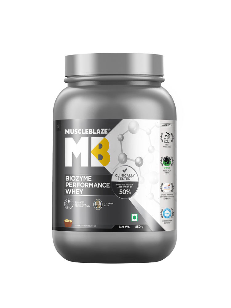 MuscleBlaze Biozyme Performance Whey, Labdoor Usa Certified - Kesar Thandai