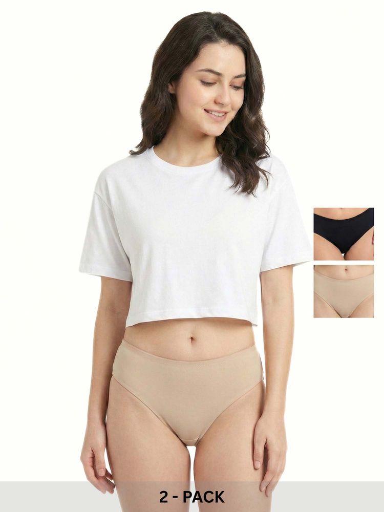 Curwish Women's Beautiful Basics Briefs (Pack Of 2)-picture-20
