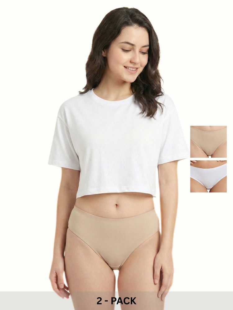 Curwish Women's Beautiful Basics Briefs (Pack Of 2)-picture-30