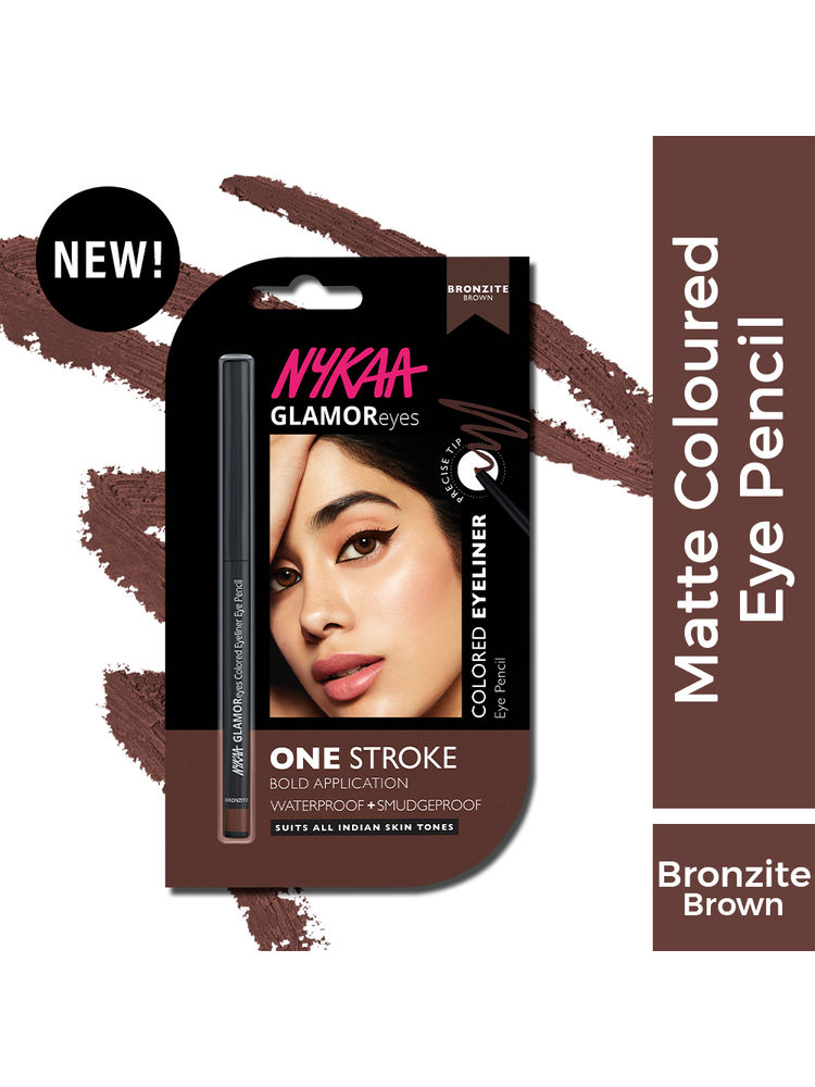 Nykaa GLAMOReyes Waterproof & Smudgeproof Colored Kajal Eyeliner Eye Pencil