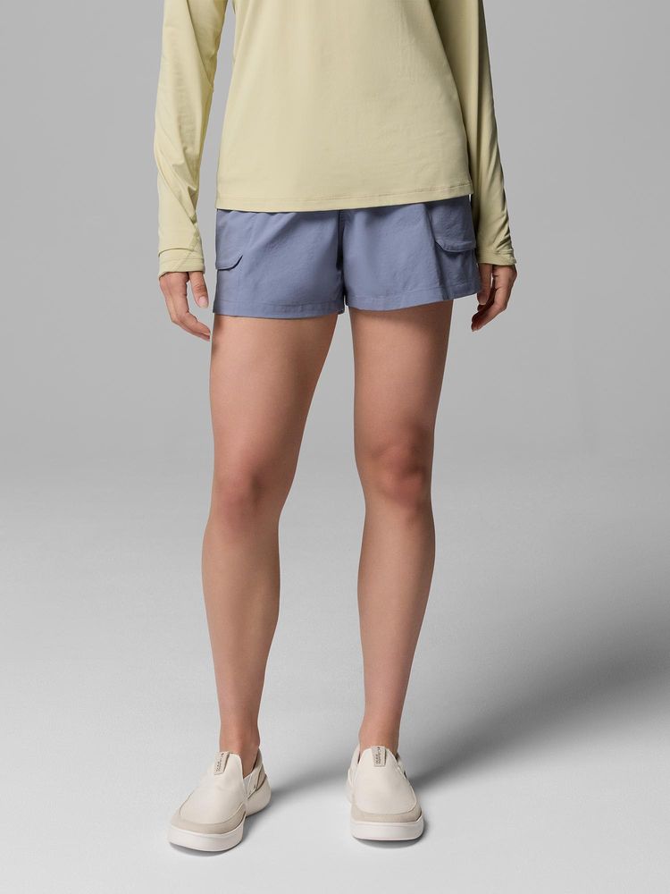 Columbia Women Blue Wild Cast Regular Fit Shorts-image-3