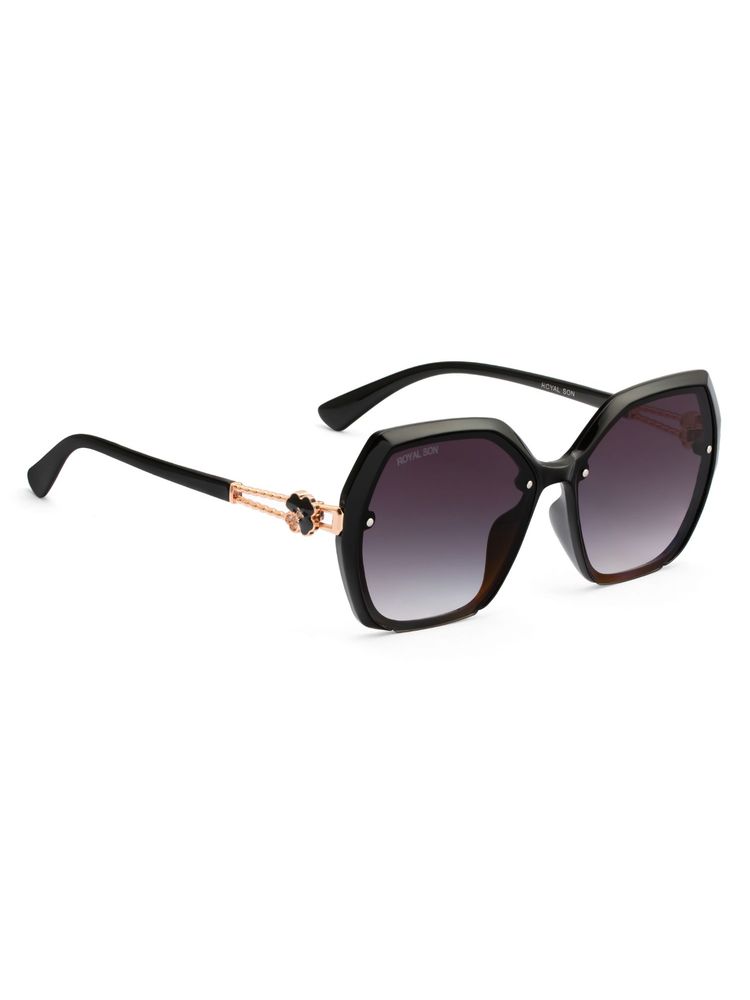 Royal Son Butterfly Uv Protection Women Sunglasses Black Lens - Chiwm00115-c1