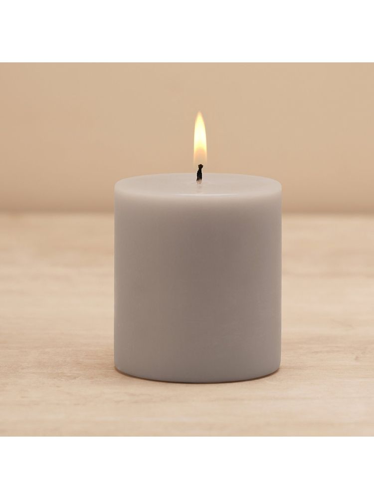 Pure Home + Living Grey Lavender and Chamomile Pillar Candle - Medium