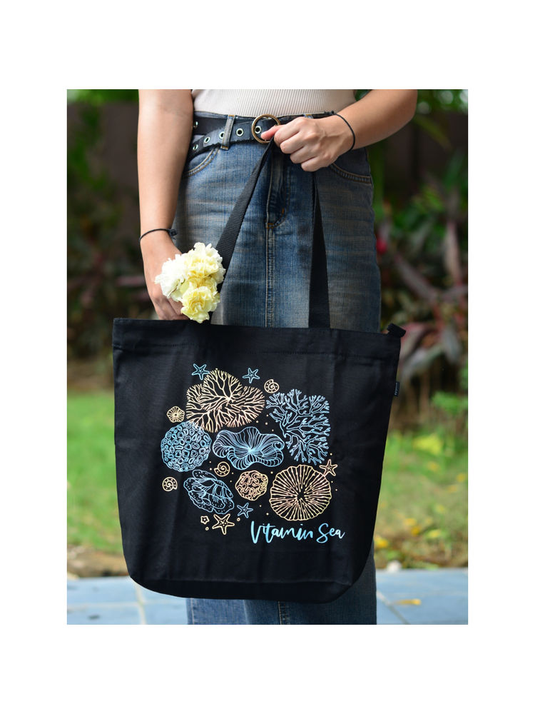 EcoRight Large Zipper Tote Bag - Vitamin Sea-picture-18