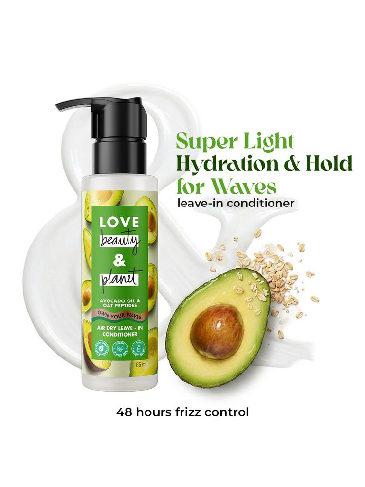 Love Beauty & Planet Avocado Oil & Peptide Leave-In Conditioner For Wavy Hair-picture-14