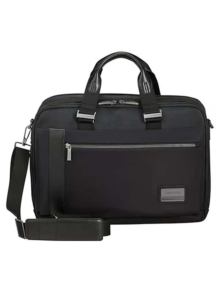 Samsonite OPENROAD 2.0 Solid Polyester Laptop Bag With Detachable Strap - Black (M)-image-8
