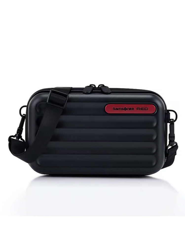 Samsonite TOIIS C Stripes Polycarbonate Sling Bag With Detachable Strap - Black (XS)-image-48