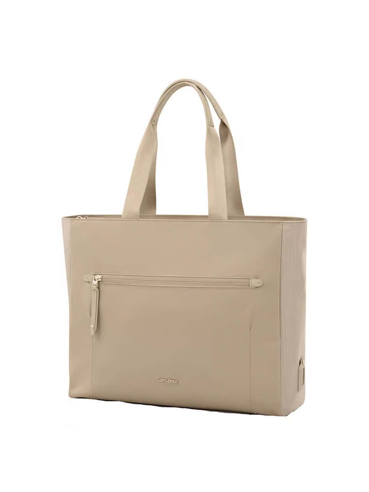 Samsonite AUDRINA Solid Nylon Tote Bag - Beige (M)-image-29
