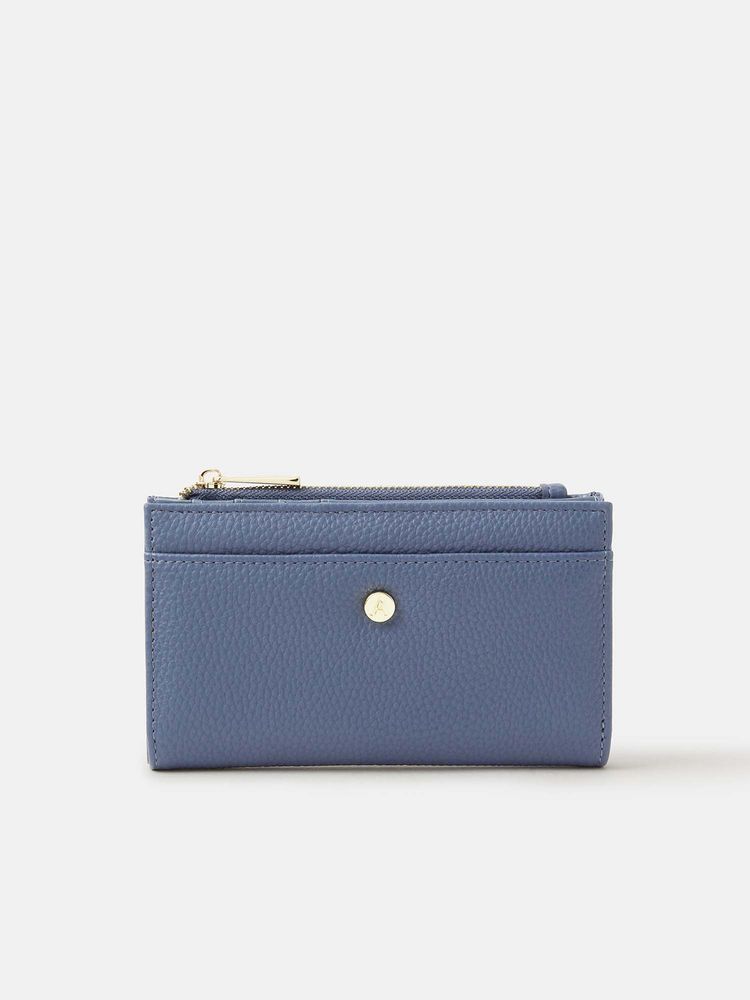 Accessorize London Women's Blue Slimline Zip Wallet-image-31